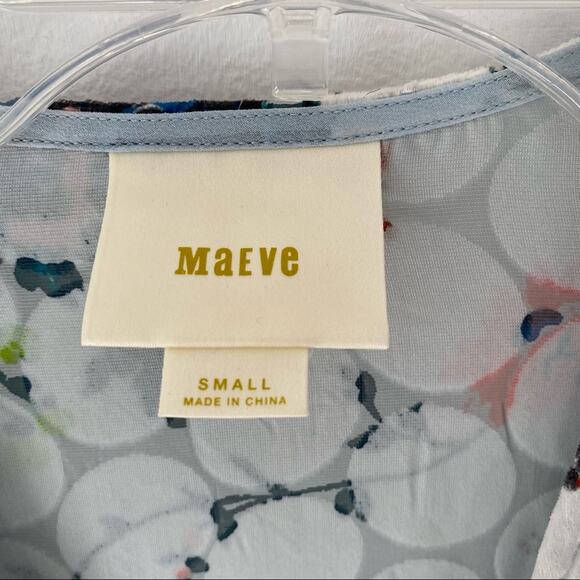 Maeve Anthropologie Zuni Silk Velvet Wrap Top - Picture 4 of 10